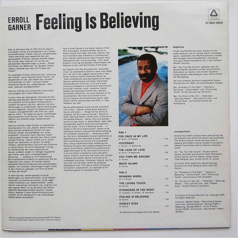 Erroll Garner - Feeling Is Believing  (5C 064D-99439) 