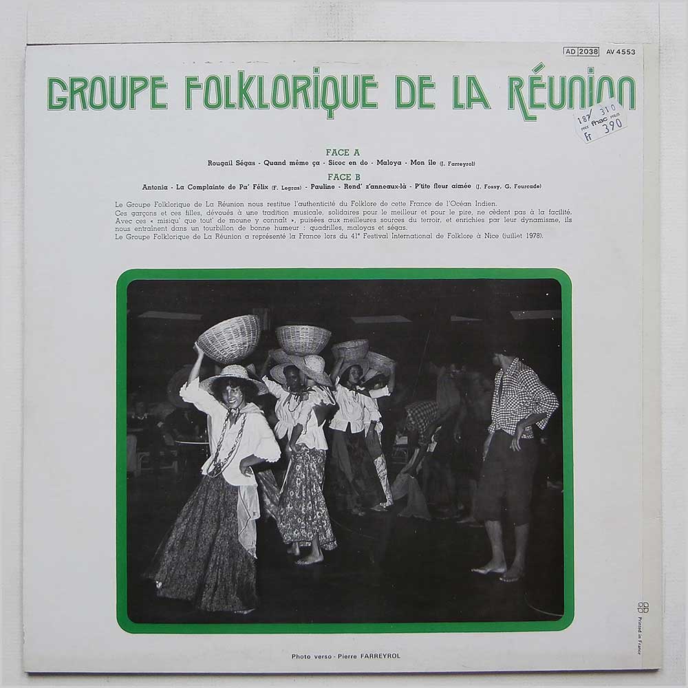 Groupe Folklorique De La Reunion - Groupe Folklorique De La Reunion  (AV 4553) 