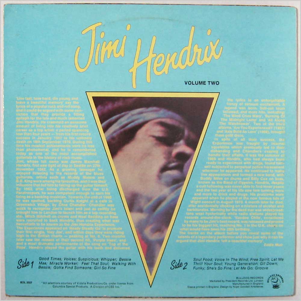 Jimi Hendrix - 20 Golden Pieces Of Jimi Hendrix  (BDL 2027) 