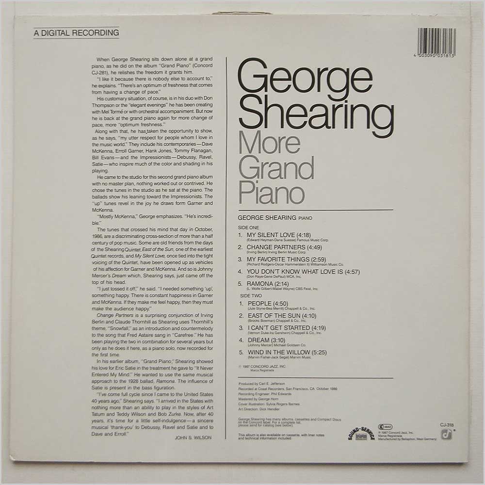 George Shearing - More Grand Piano  (CJ-318) 