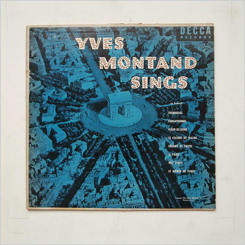 Yves Montand - Yves Montand Sings  (DL 7017) 