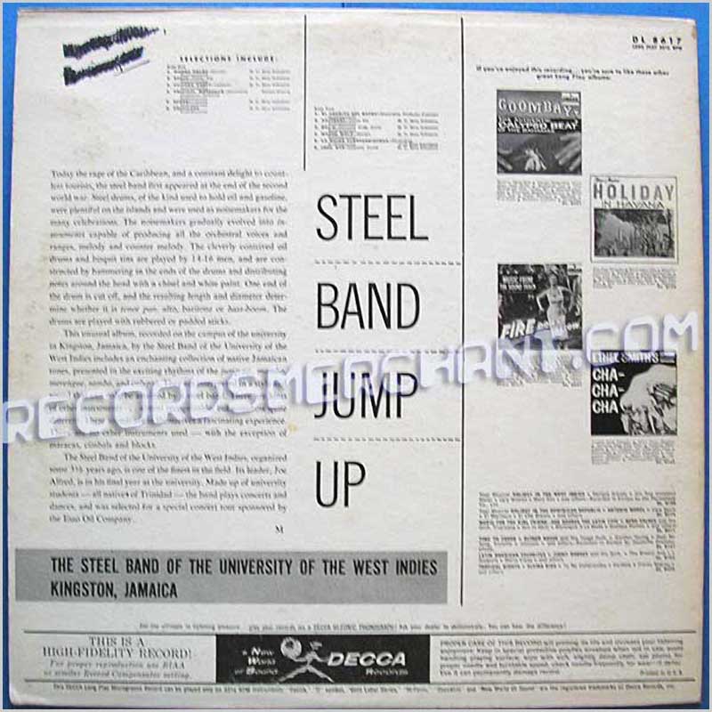The Steel Band Of The University Of The West Indies Kingston, Jamaica - Steel Band Jump Up  (DL 8617) 