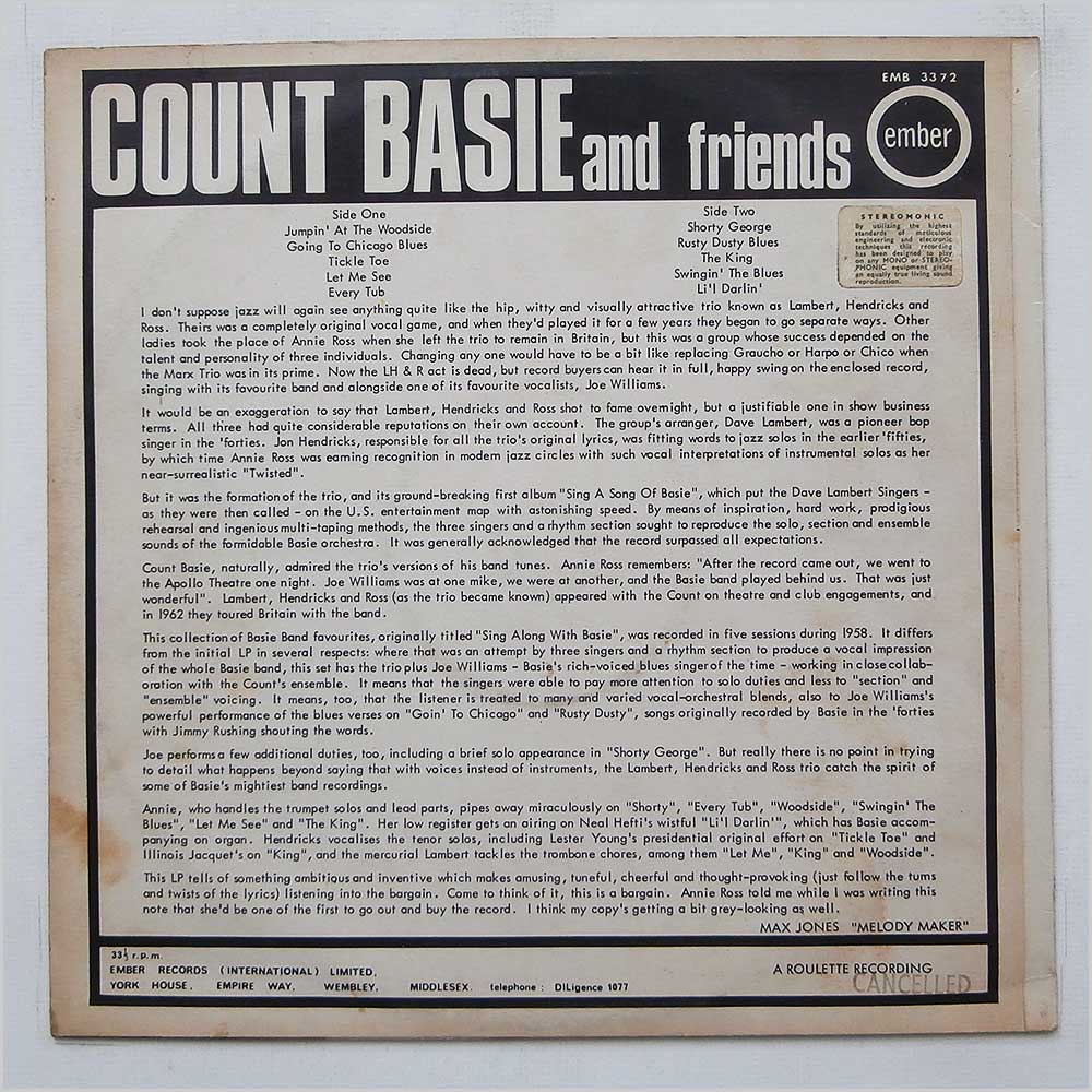 Count Basie - Count Basie and Friends  (EMB 3372) 