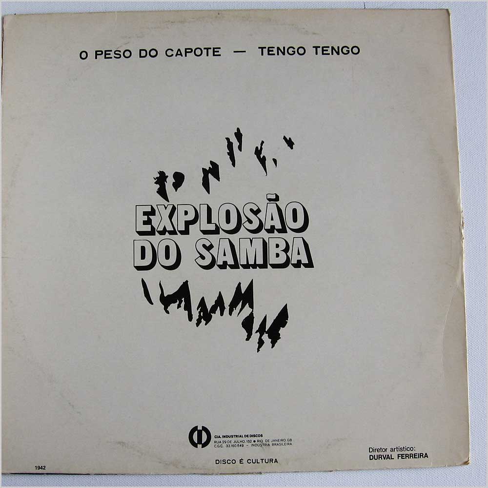 Conjunto Explosao Do Samba - Explosao Do Samba  (LP-1942) 