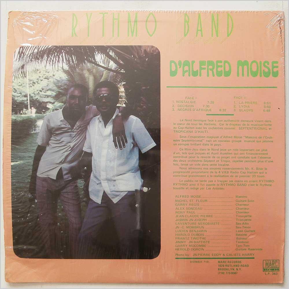 Rythmo Band D'Alfred Moise - Rythmo Band D'Alfred Moise  (MARC 343) 