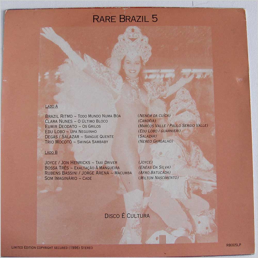 Various - Rare Brazil 5 Rio Celebration Of Life  (RB005LP) 