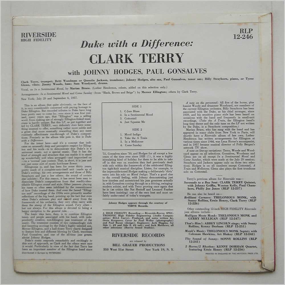 Clark Terry - Duke With A Difference  (RPL 12-246) 