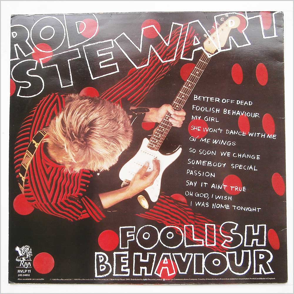 Rod Stewart - Foolish Behaviour  (RVLP 11) 