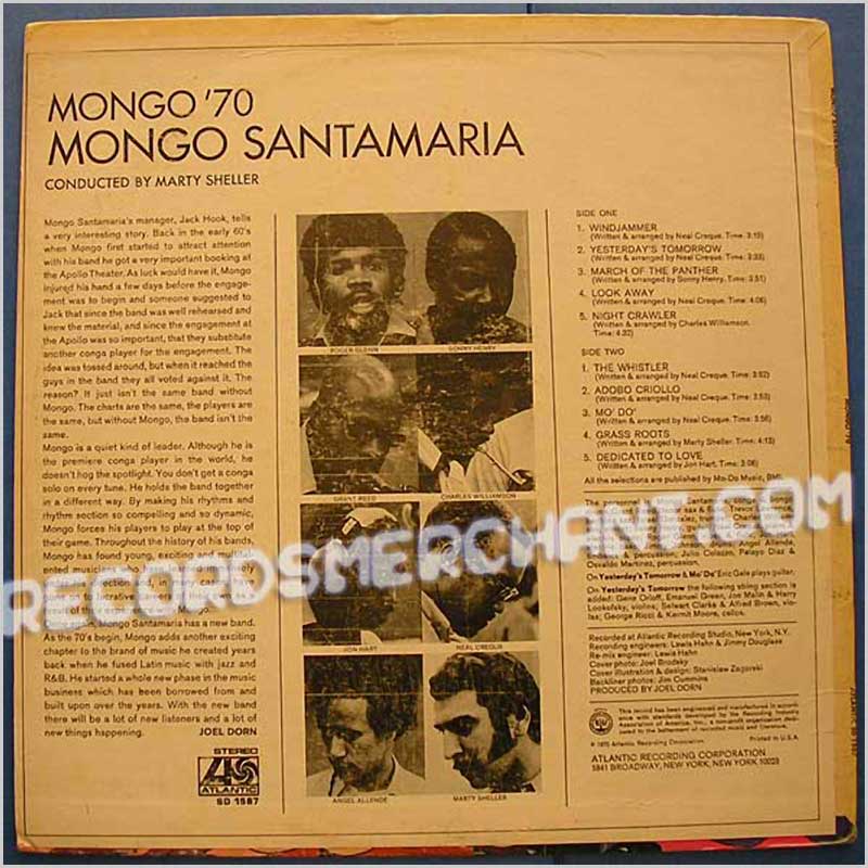 Mongo Santamaria - Mongo' 70  (SD 1567) 