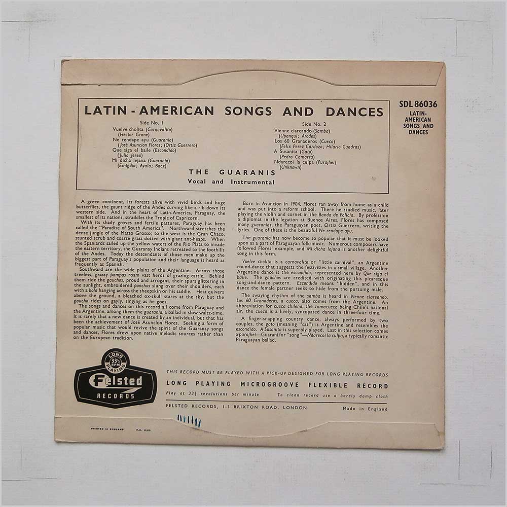 The Guaranis - Latin American Songs and Dances  (SDL 86036) 