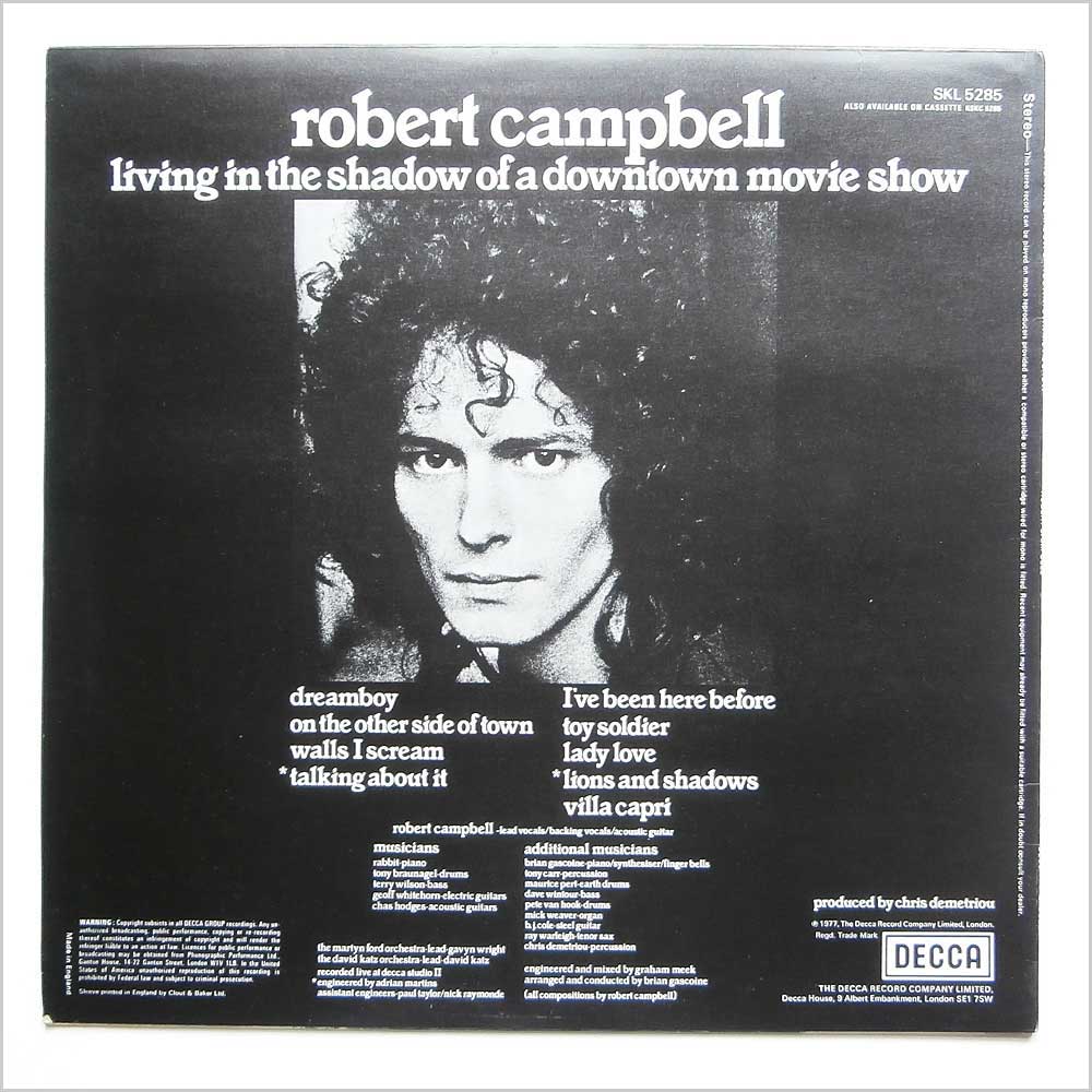 Robert Campbell - Living in The Shadow Of A Dowtown Movie Show  (SKL 5285) 