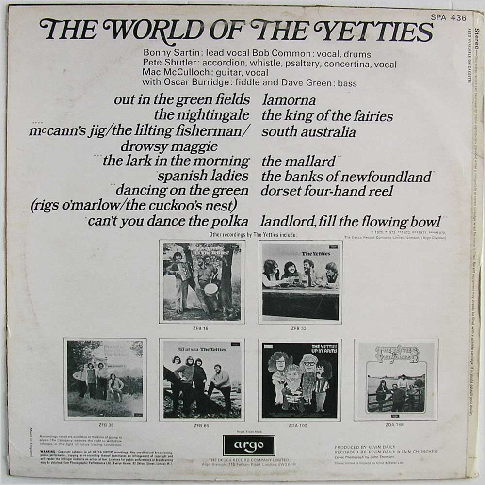 Yetties - The World Of The Yetties  (SPA 436) 