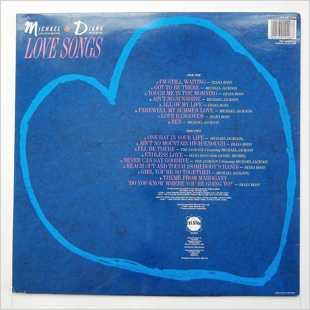 Michael Jackson and Diana Ross - Love Songs  (STAR 2298) 