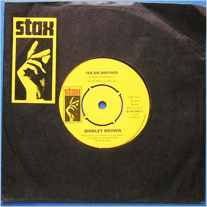 Shirley Brown - Yes Sir Brother  (STAX 806) 