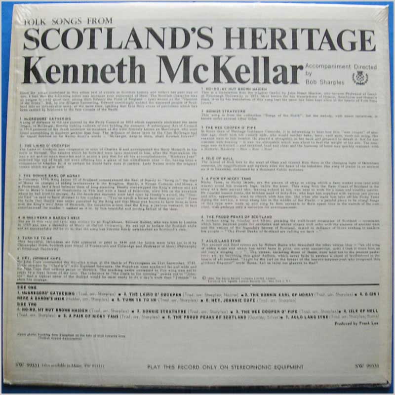 Kenneth McKellar - Folk Songs From Scotland's Heritage  (SW 99331) 
