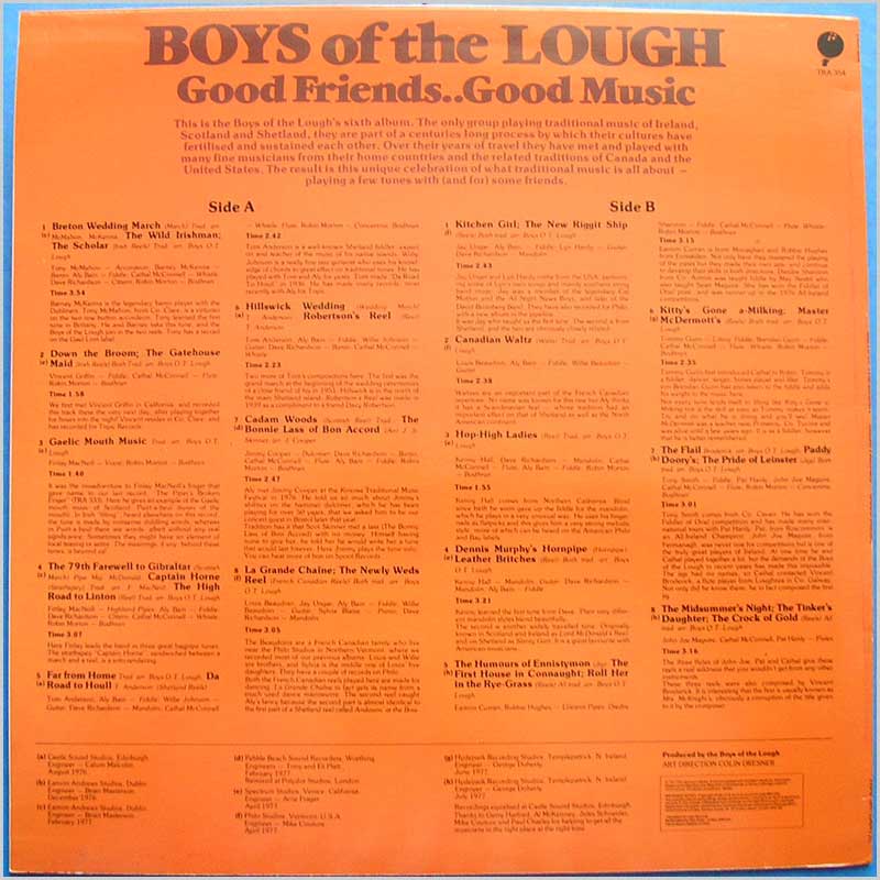 The Boys of the Lough - Good Friends Good Music  (TRA 354) 