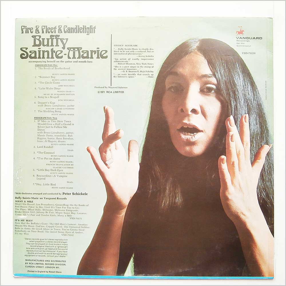 Buffy Saint-Marie - Fire and Fleet and Candelight  (VSD 79250) 