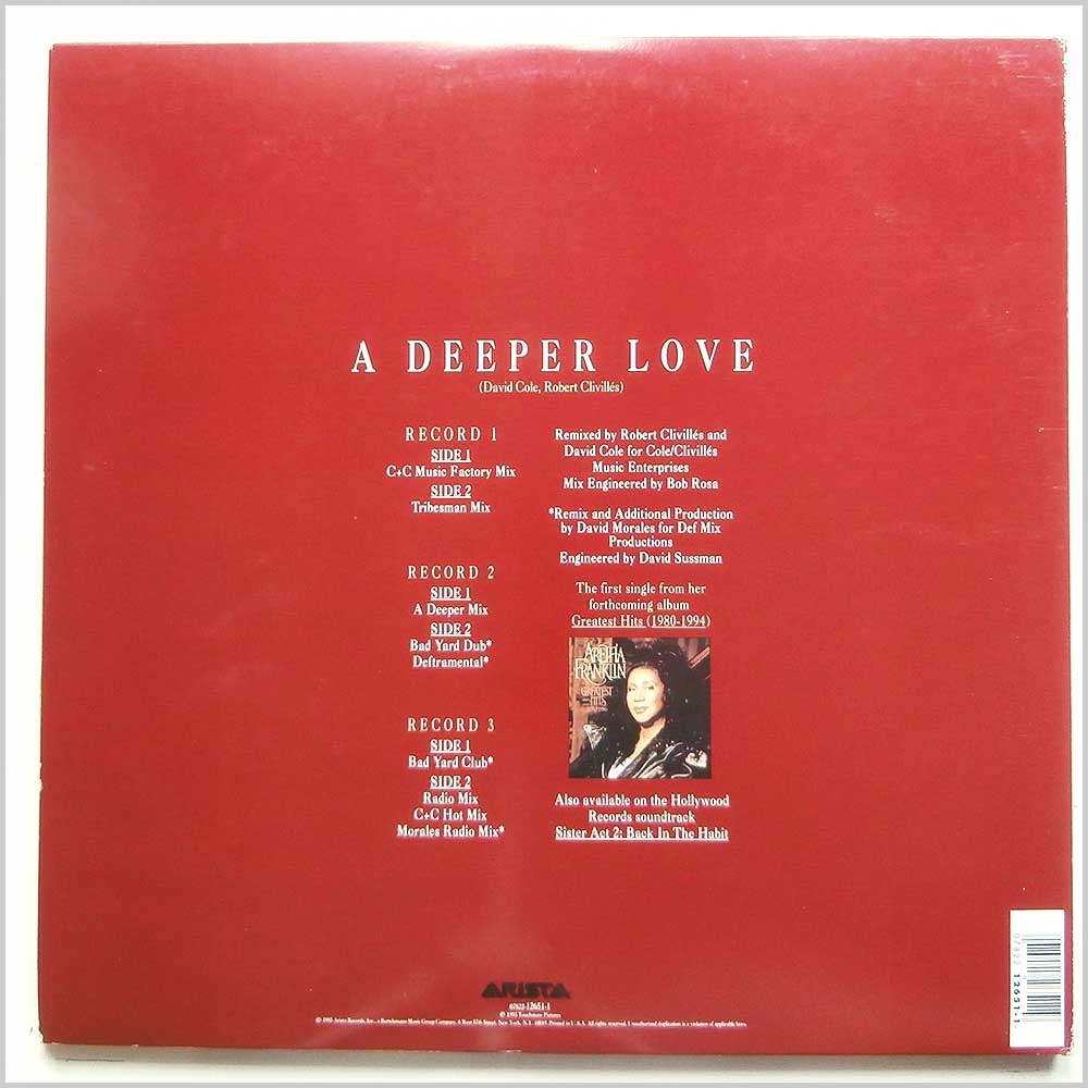 Aretha Franklin - A Deeper Love  (07822-12651-1) 