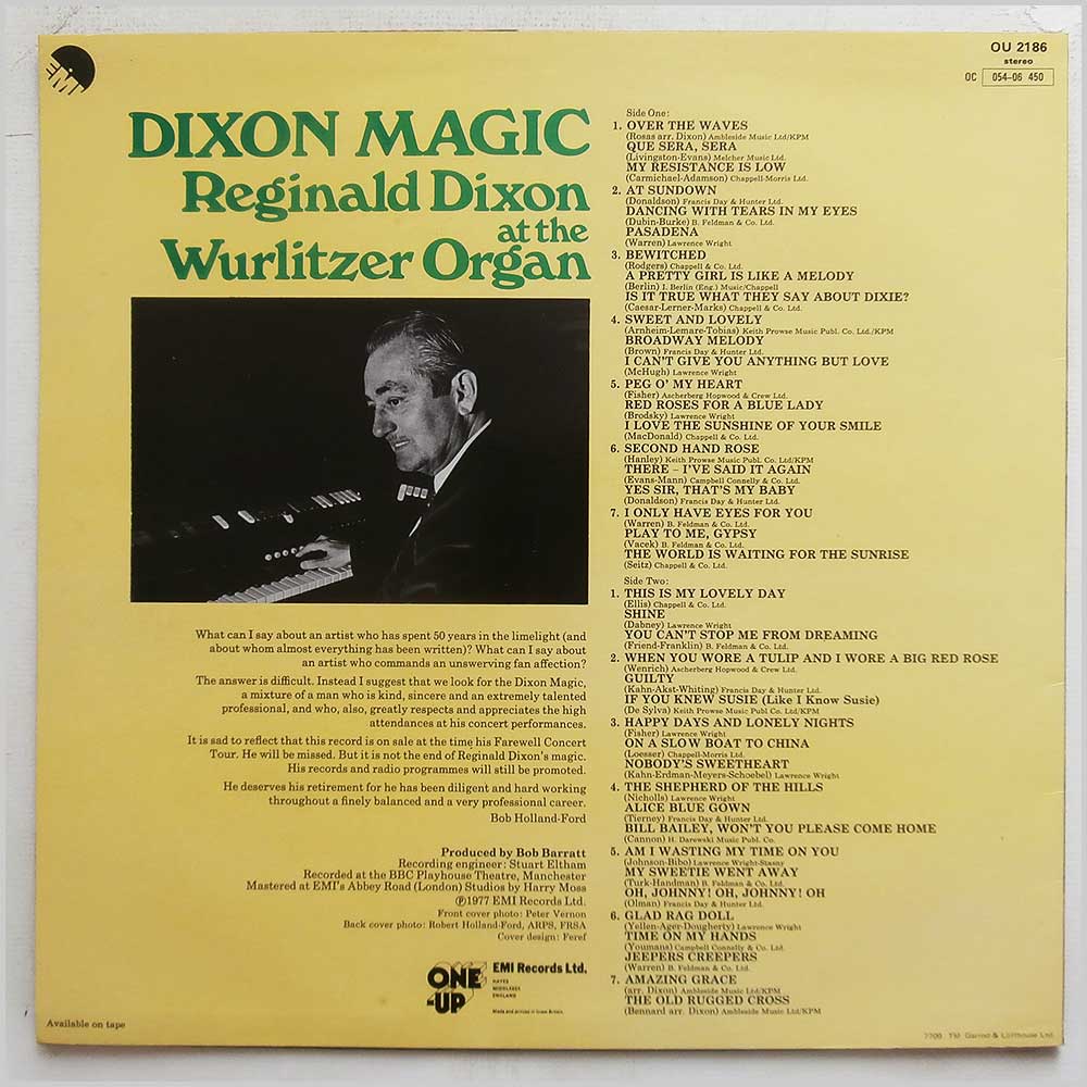Reginald Dixon - Dixon Magic  (0U 2186) 