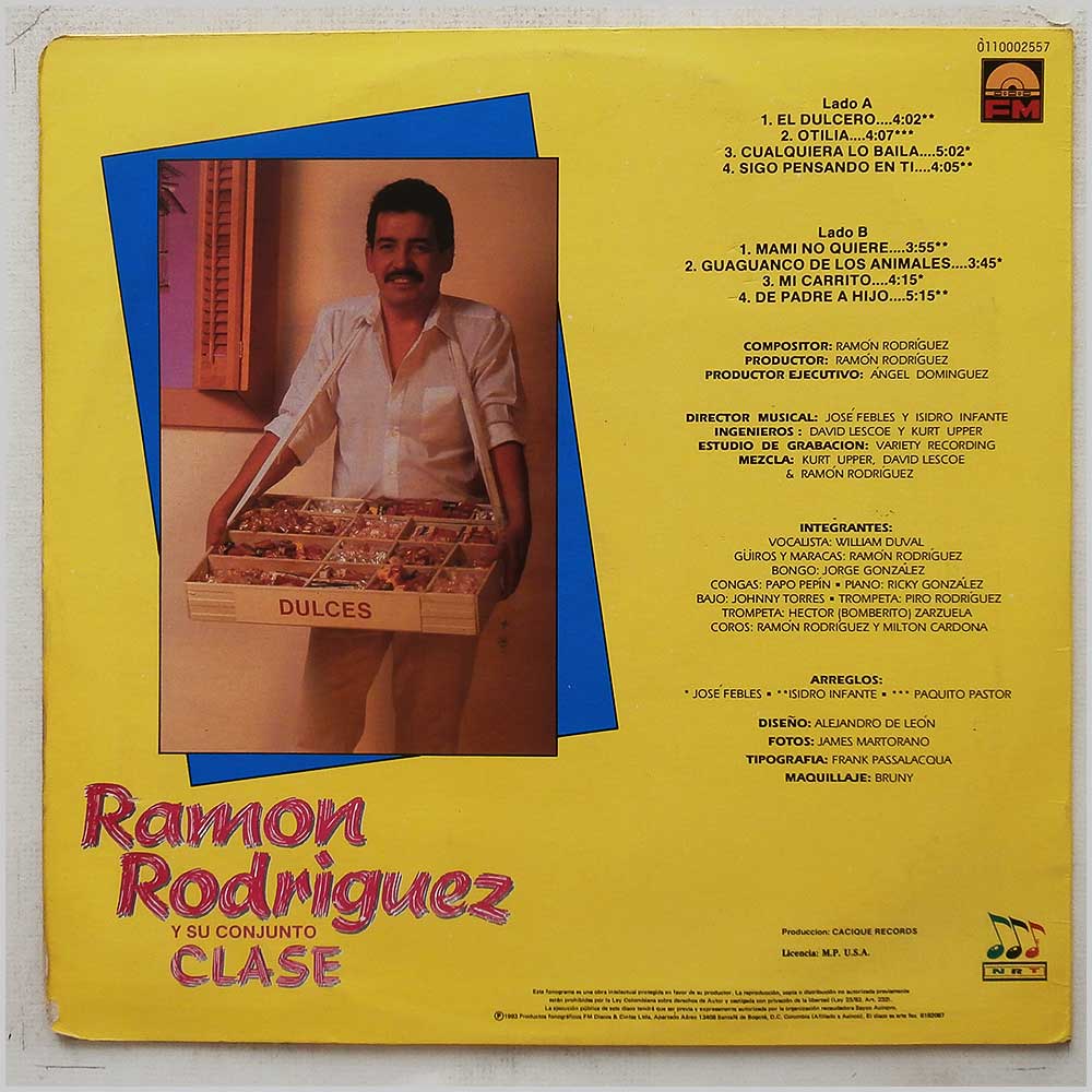 Ramon Rodriguez y Su Conjunto Clase - El Dulcero  (110002557) 