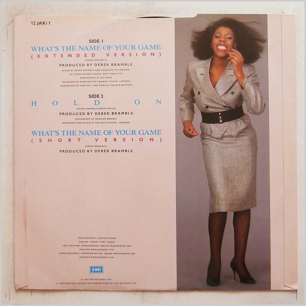 Jaki Graham - What's The Name Of Your Game  (12 JAKI 1) 