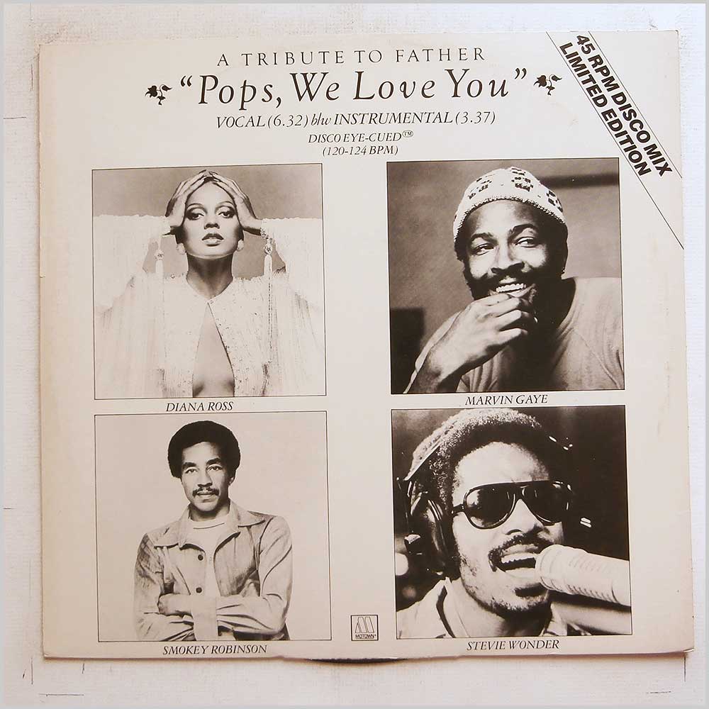 Diana Ross, Stevie Wonder - Pops We Love You  (12TMG 1136) 