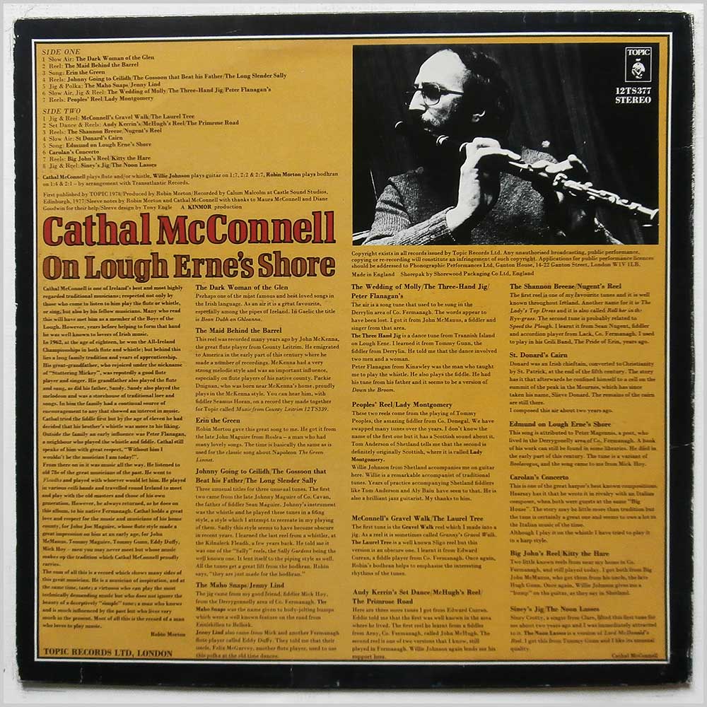 Cathal McConnell - On Lough Erne's Shore  (12TS377) 