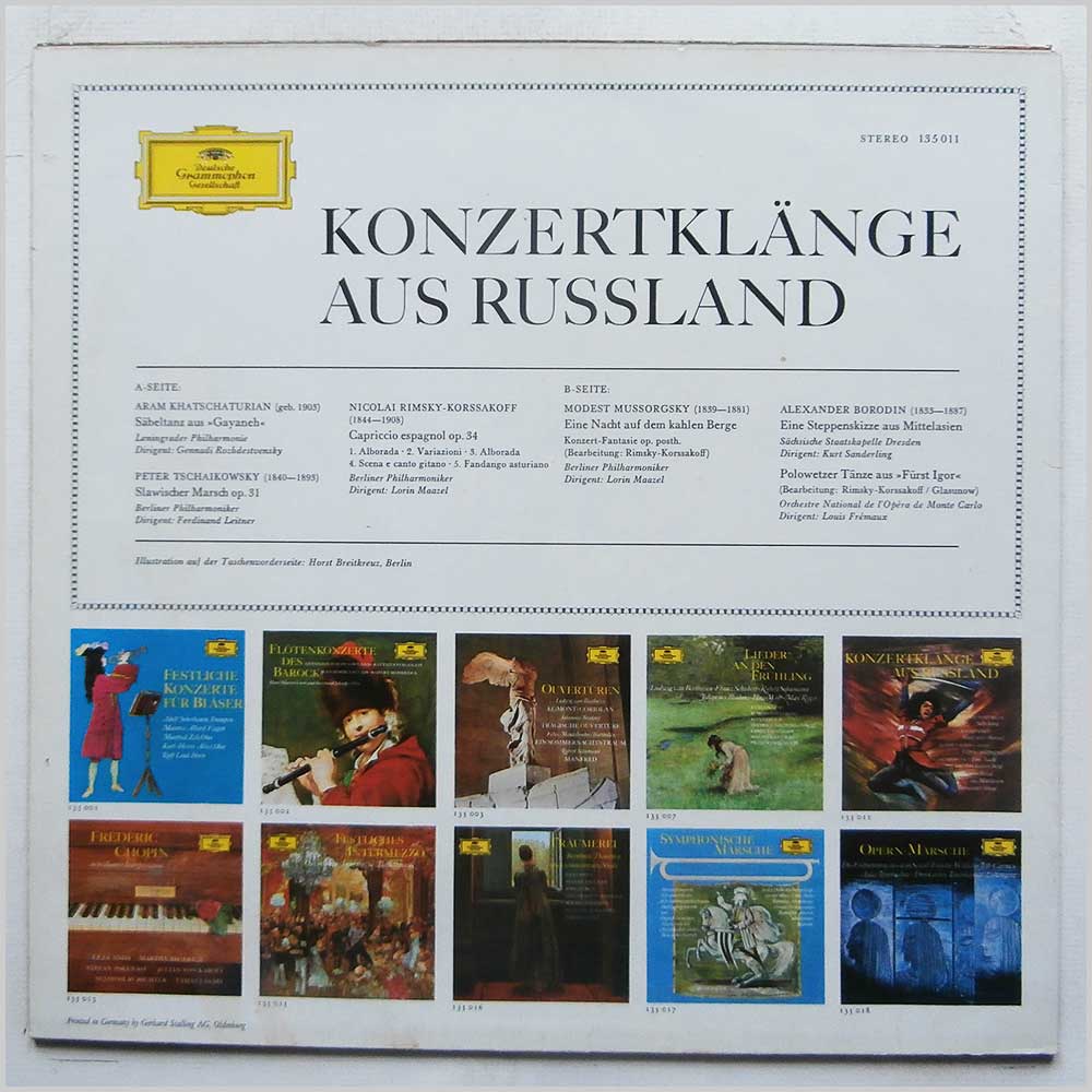 Various - Khatchaturian, Tchaikovsky, Mussorgsky, Borodin, Rimsky-Korsakov: Konzertklange Aus Russland  (135 011) 