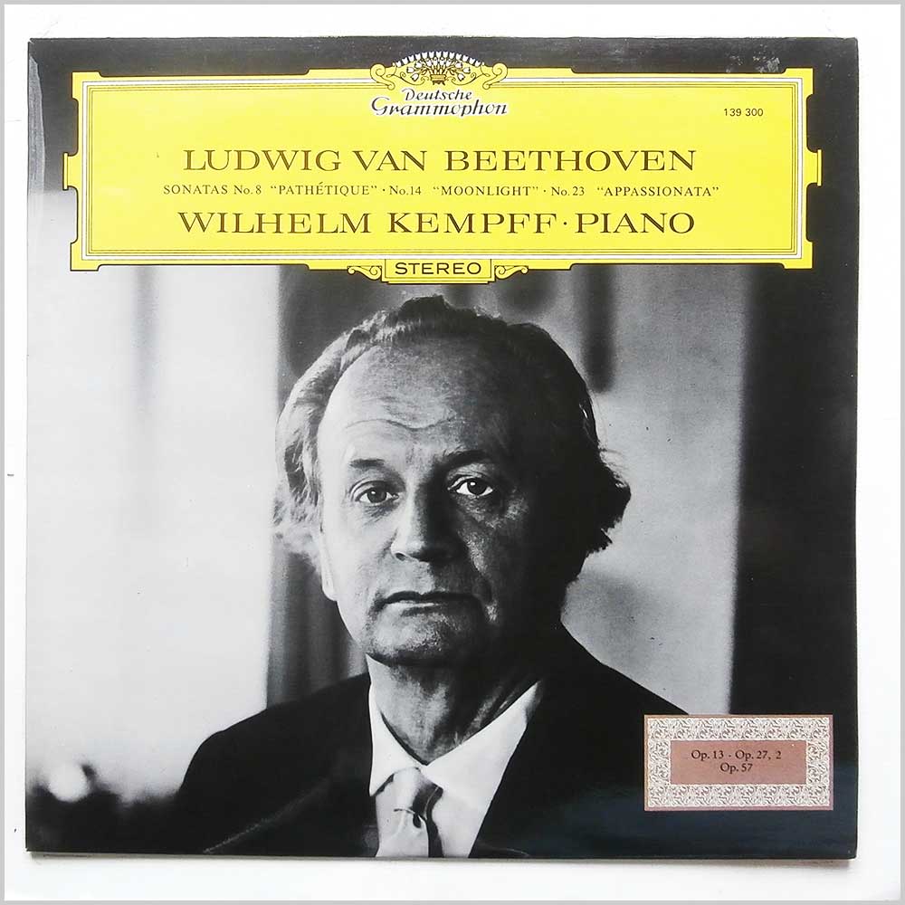 Wilhelm Kempff - Ludwig van Beethoven: Sonaten Nr. 8 Pathetique, Nr. 14 Mondschein, Nr. 23 Appassionata  (139 300) 