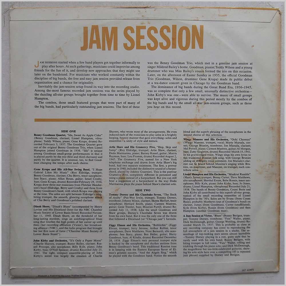 Various - Jam Session  (167 GMY) 