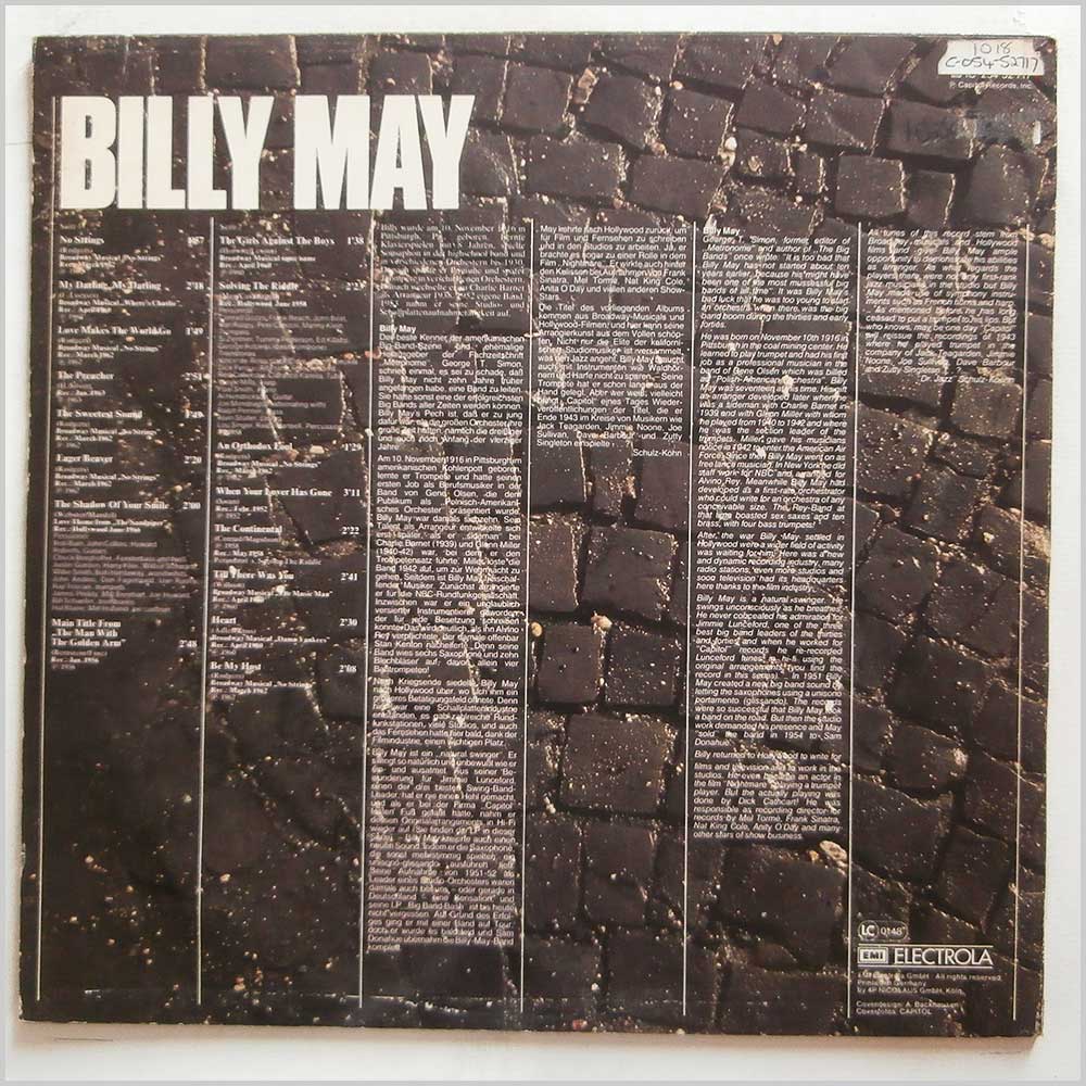Billy May - Swing Goes On! Vol.8: Billy May  (1C 054-52 717) 