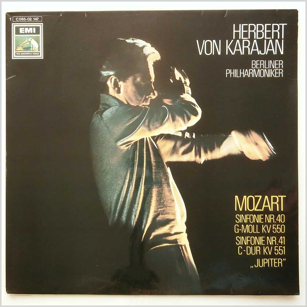 Herbert Von Karajan, Berliner Philharmoniker - Mozart: Sinfonie Nr. 40 G-moll KV 550, Sinfonie Nr. 41 C-dur KV 551 Jupiter  (1 C 065-02 147) 
