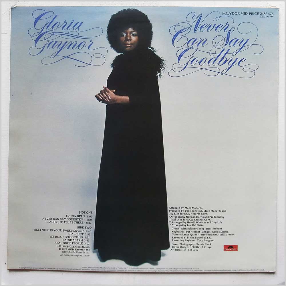 Gloria Gaynor - Never Can Say Goodbye  (2482 476) 