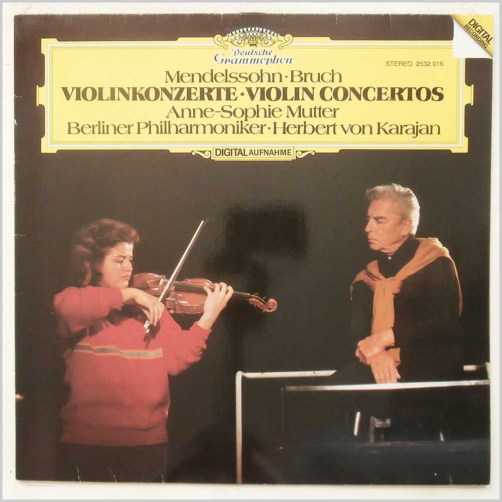 Anne-Sophie Mutter, Berliner Philharmoniker, Herbert von Karajan - Mendelssohn, Mendelssohn: Violinkonzerte, Violin Concertos  (2532 016) 