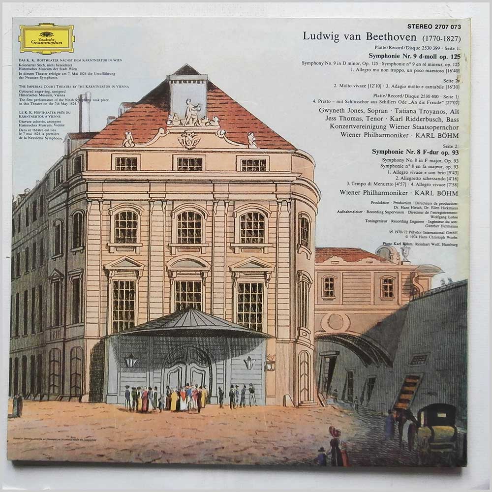 Karl Bohm, Wiener Philharmoniker - Ludwig Van Beethoven: Symphonie Nr. 9, Symphonie Nr. 8  (2707 073) 