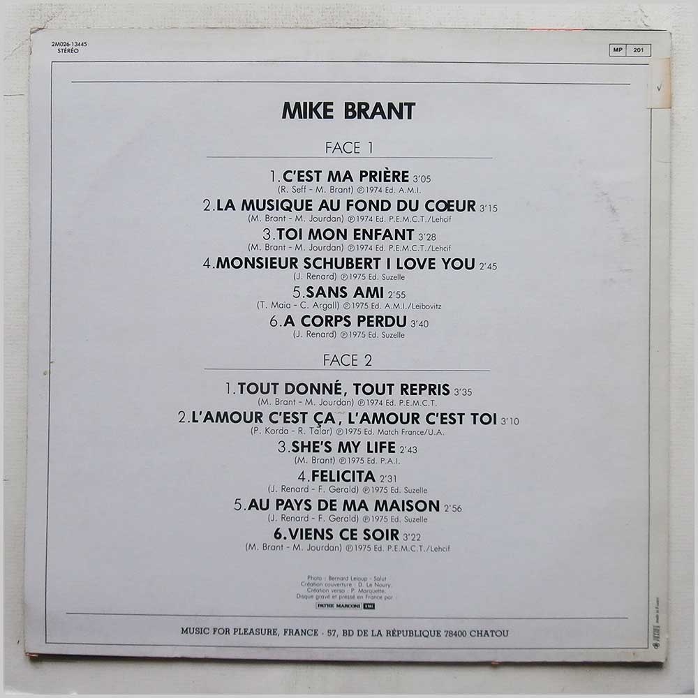 Mike Brant - Mike Brant  (2M026-13445) 