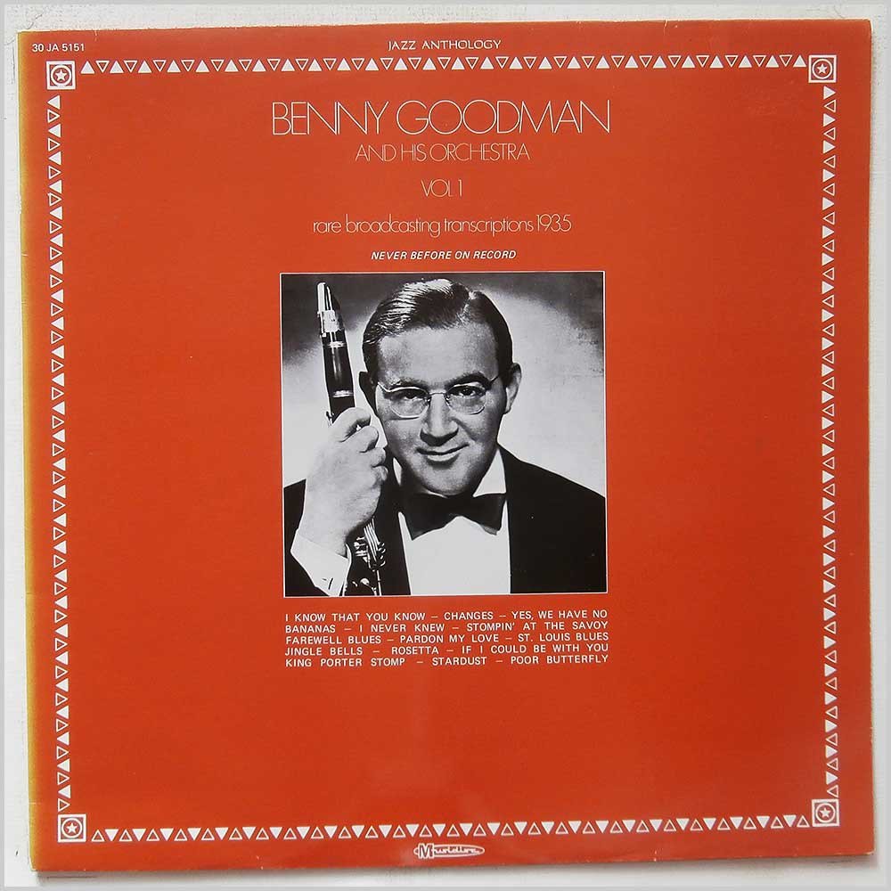 Benny Goodman and His Orchestra - Rare Broadcasting Transcriptions 1935 Vol. 1  (30 JA 5151) 