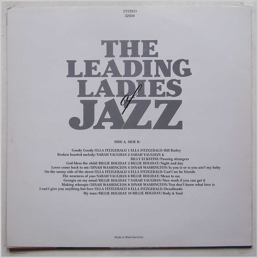 Various - The Leading Ladies Of Jazz  (32004) 