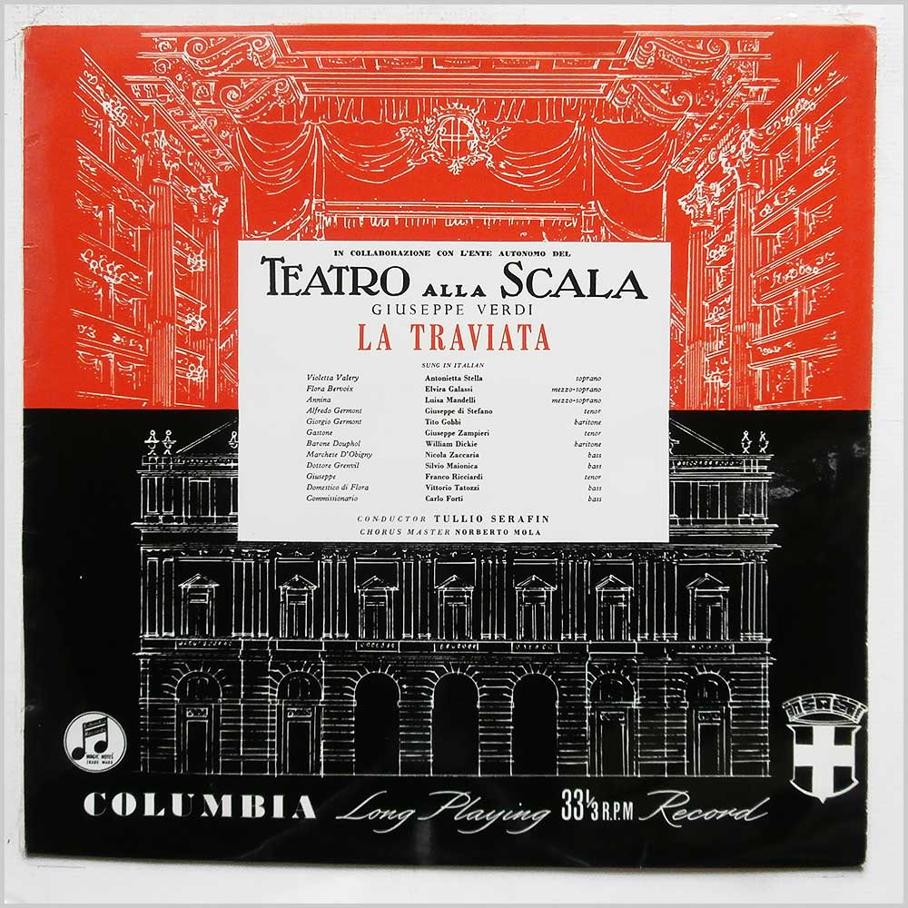 Tullio Serafin, Orchestra and Chorus of La Scala Opera House, Milan - Giuseppe Verdi: La Traviata  (33CX 1370/1) 