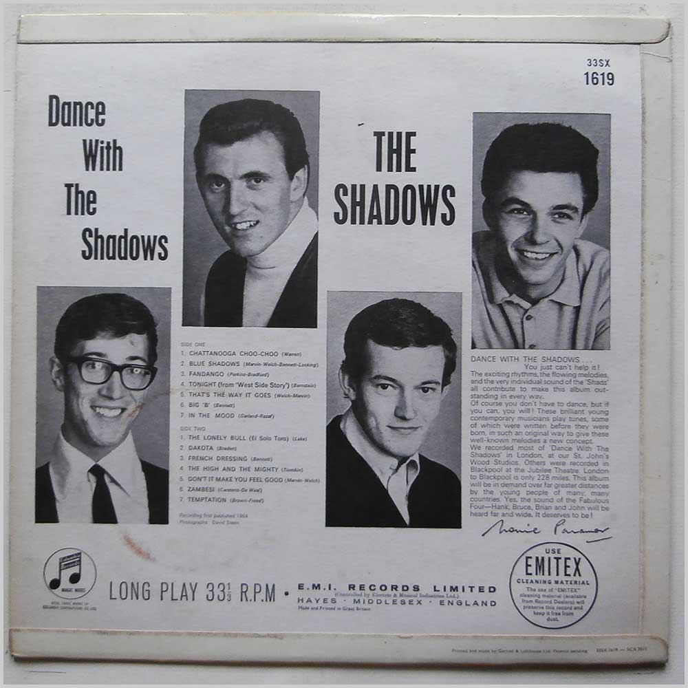 The Shadows - Dance With The Shadows  (33SX 1619) 