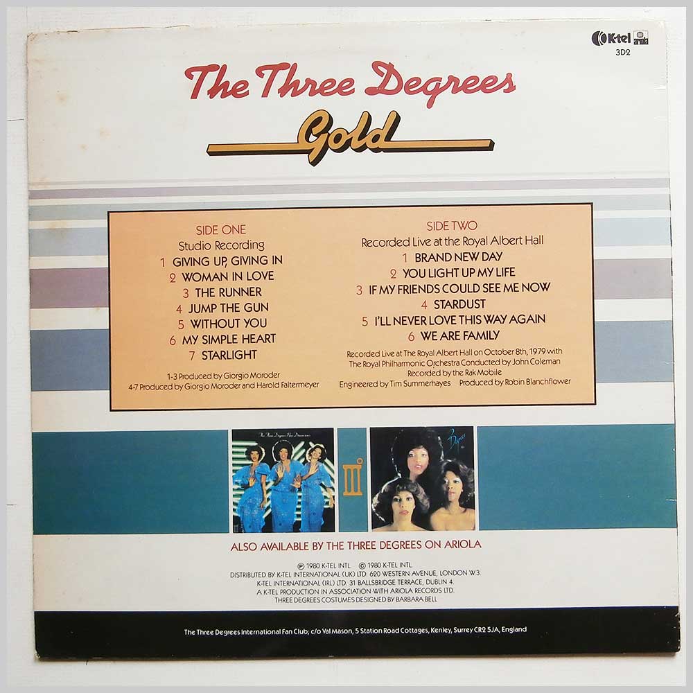 The Three Degrees - Gold  (3D2) 