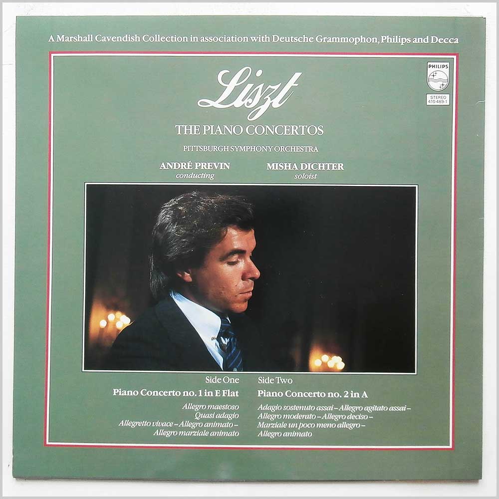 Liszt, Misha Dichter, Andre Previn, The Pittsburgh Symphony Orchestra - Liszt: The Piano Concertos  (410 489-1) 