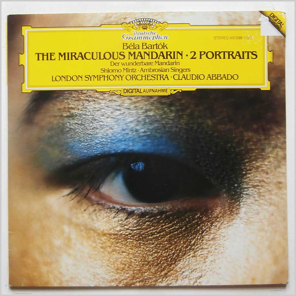 Claudio Abbado, Shlomo Mintz, London Symphony Orchestra - Bela Bartok: The Miraculous Mandarin, 2 Portraits (Der Wunderbare Mandarin)  (410 598-1) 