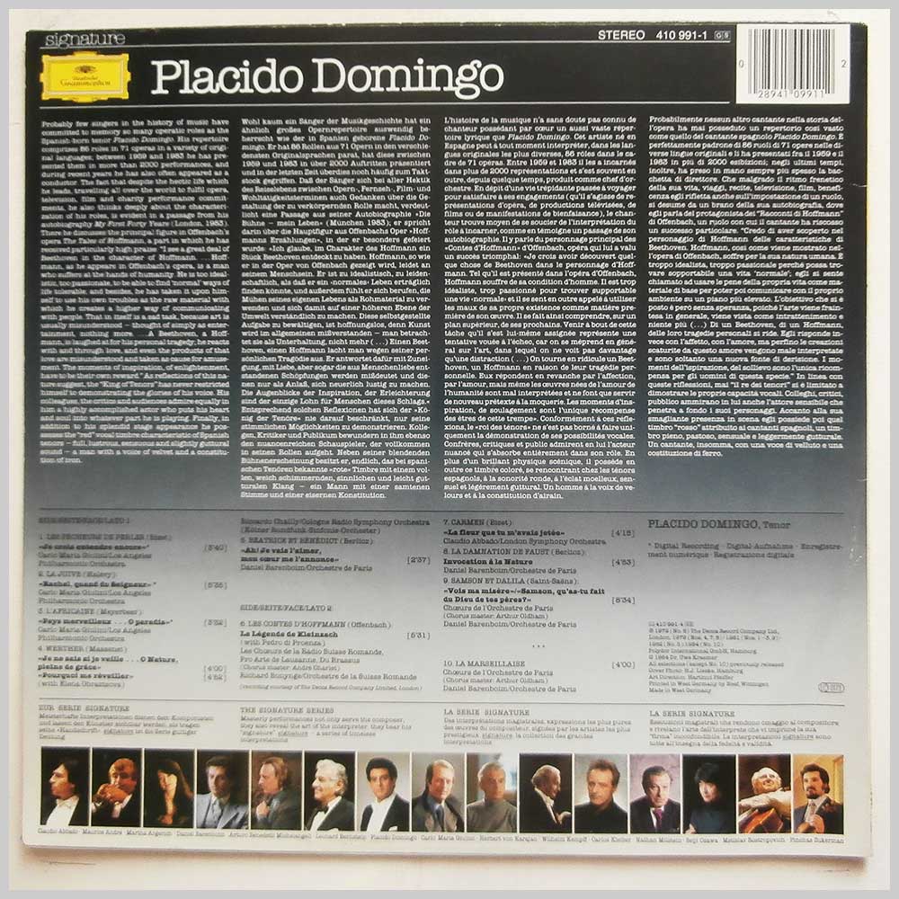 Placido Domingo - French Opera Arias  (410 991-1) 