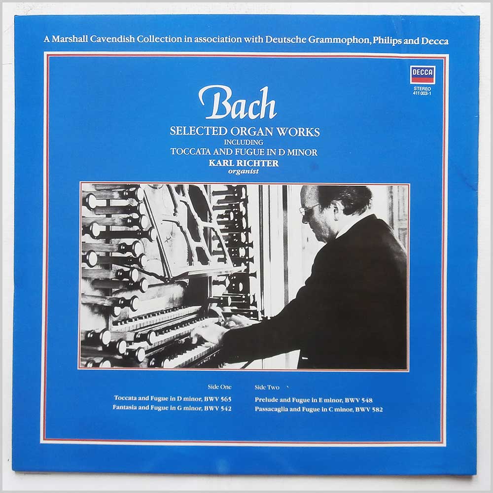 Bach, Karl Richter - Bach: Selected Organ Works including Toccata and Fugue in D Minor  (411 003-1) 