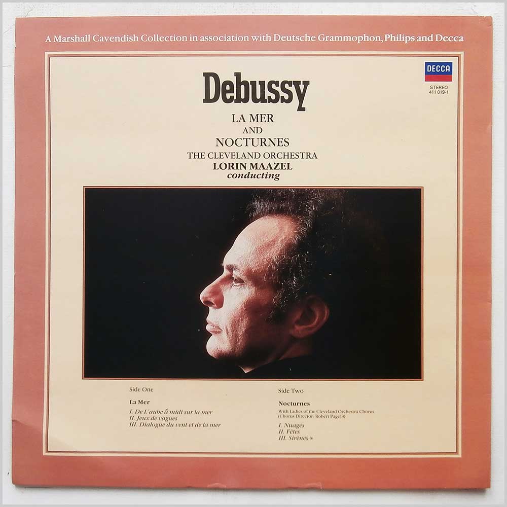 Debussy, The Cleveland Orchestra, Lorin Maazel - Debussy: La Mer and Nocturnes  (411 019-1) 