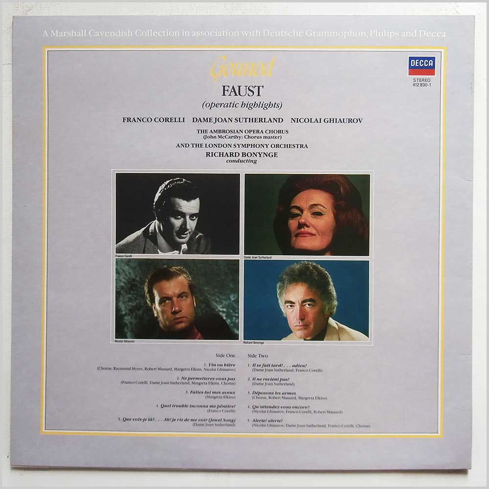 Gounod - Gounod: Faust  (412 830-1) 