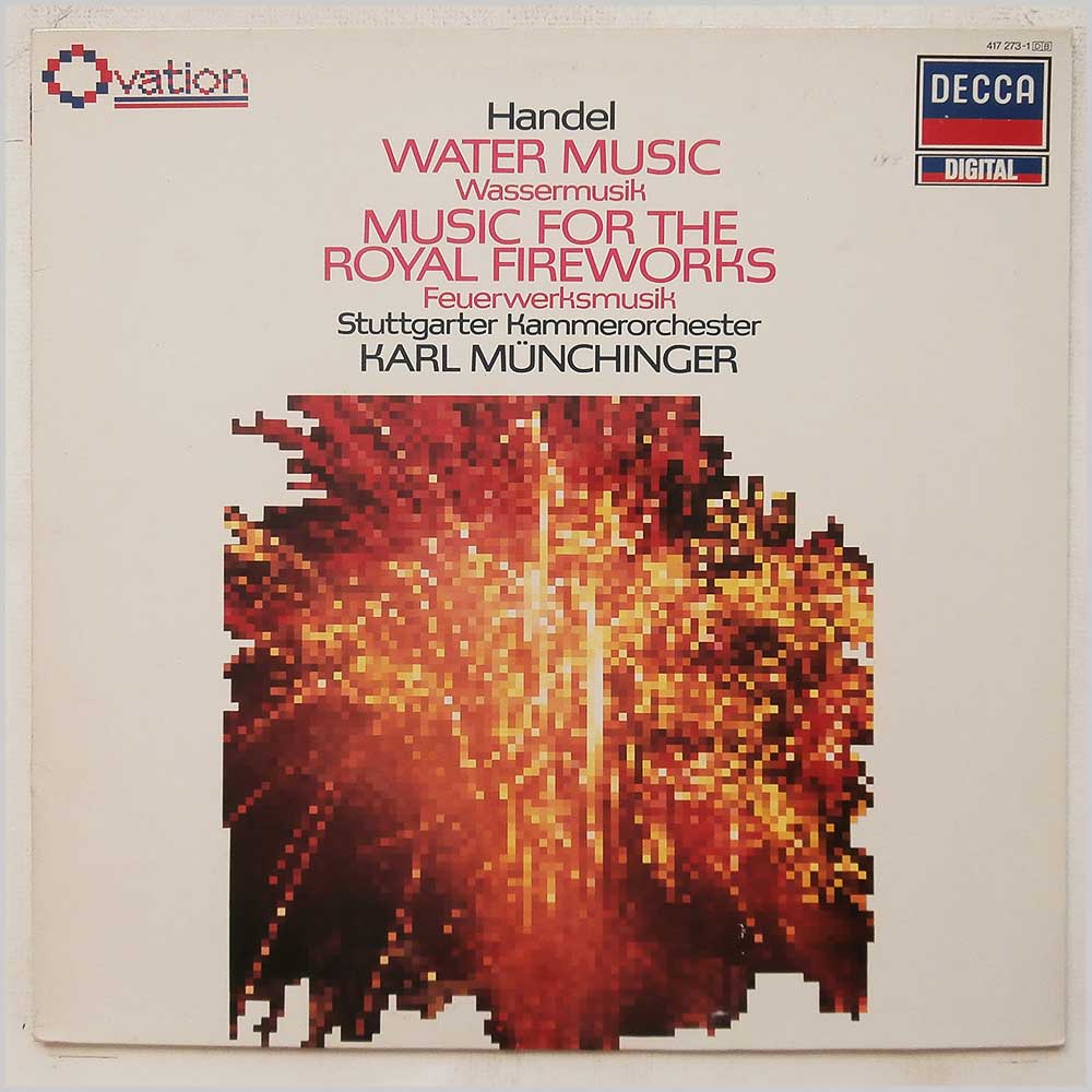 Karl Munchinger, Stuttgart Chamber Orchestra - Handel: Water Music, Music for the Royal Fireworks  (417 273-1) 
