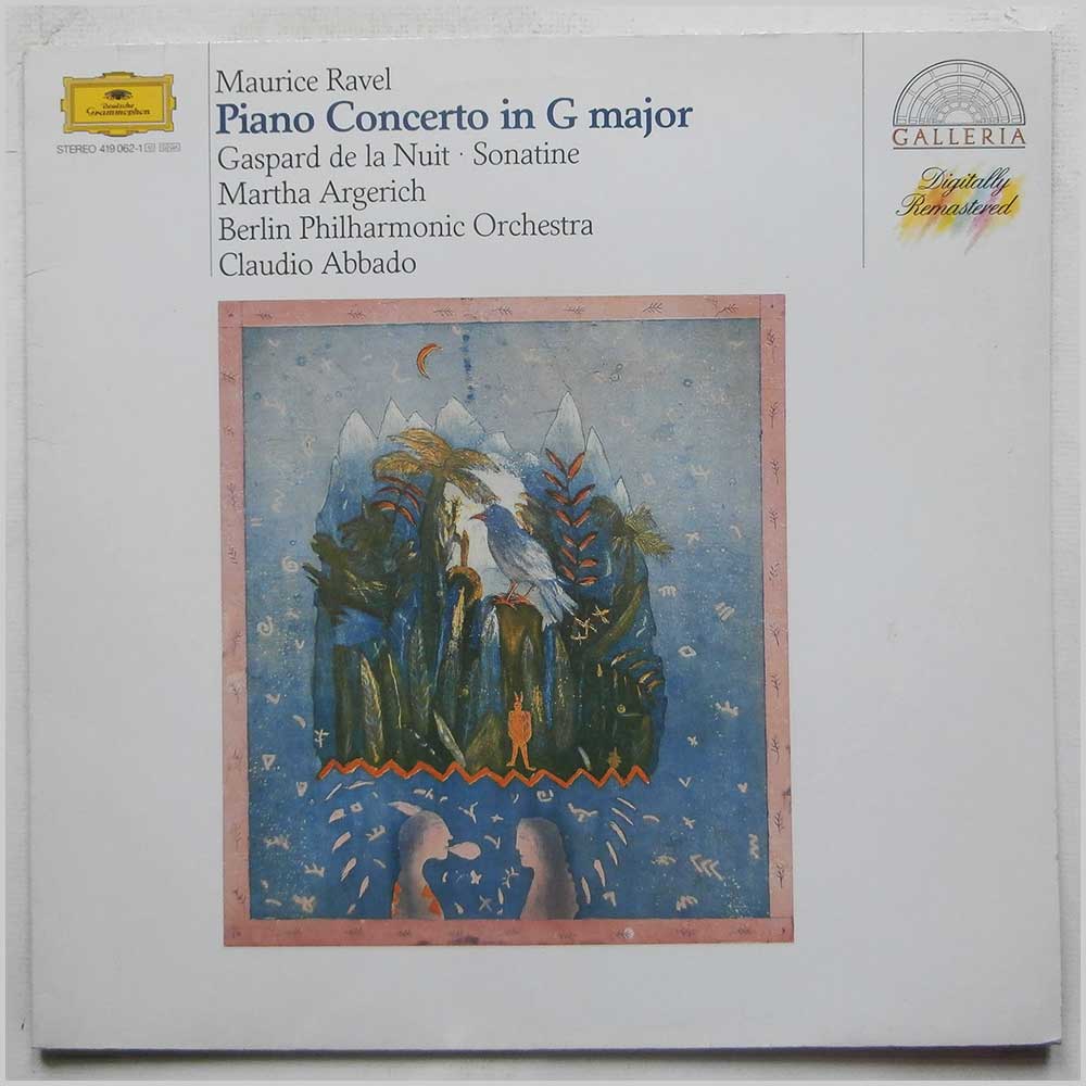 Martha Argerich, Berlin Philharmonic Orchestra, Claudio Abbado - Maurice Ravel: Klavierkonzert G-dur, Gaspard de La Nuit, Sonatine  (419 062-1) 