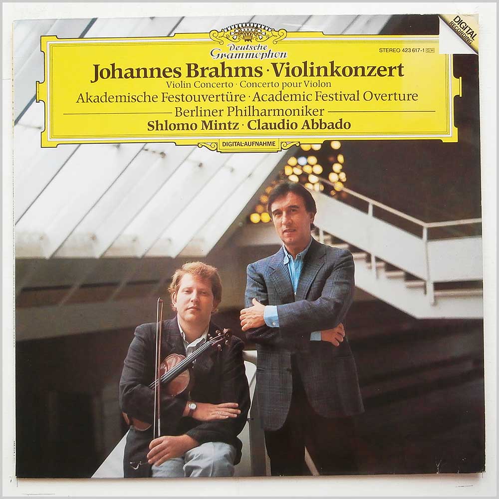 Claudio Abbado, Shlomo Mintz, Berliner Philharmoniker - Johannes Brahms: Violin Concerto  (423 617-1) 